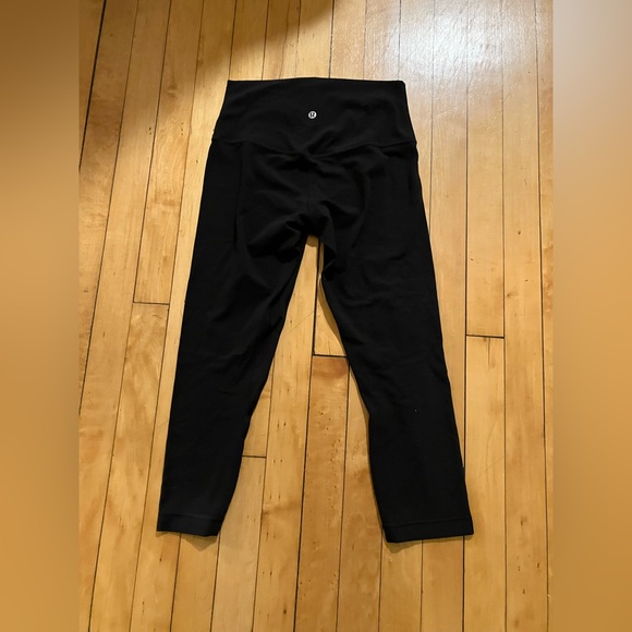 Lululemon Align High Rise Crop Black Leggings - Picture 2 of 9